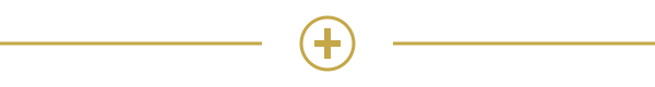 Gold cross decorative divider
